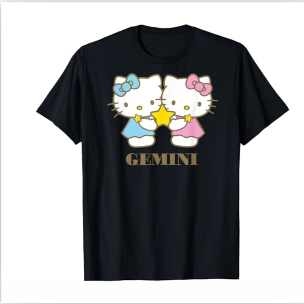 Hello Kitty Zodiac Gemini T-Shirt -Woman- brand new never worn